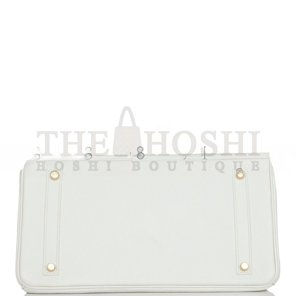 H**me5 BIRKIN 35 WHITE CLEMENCE GOLD HARDWARE (35*25*18cm) Master Quality